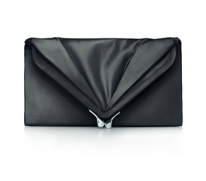 Tiffany Savoy clutch in onyx satin - black - The Great Gatsby collection.PNG